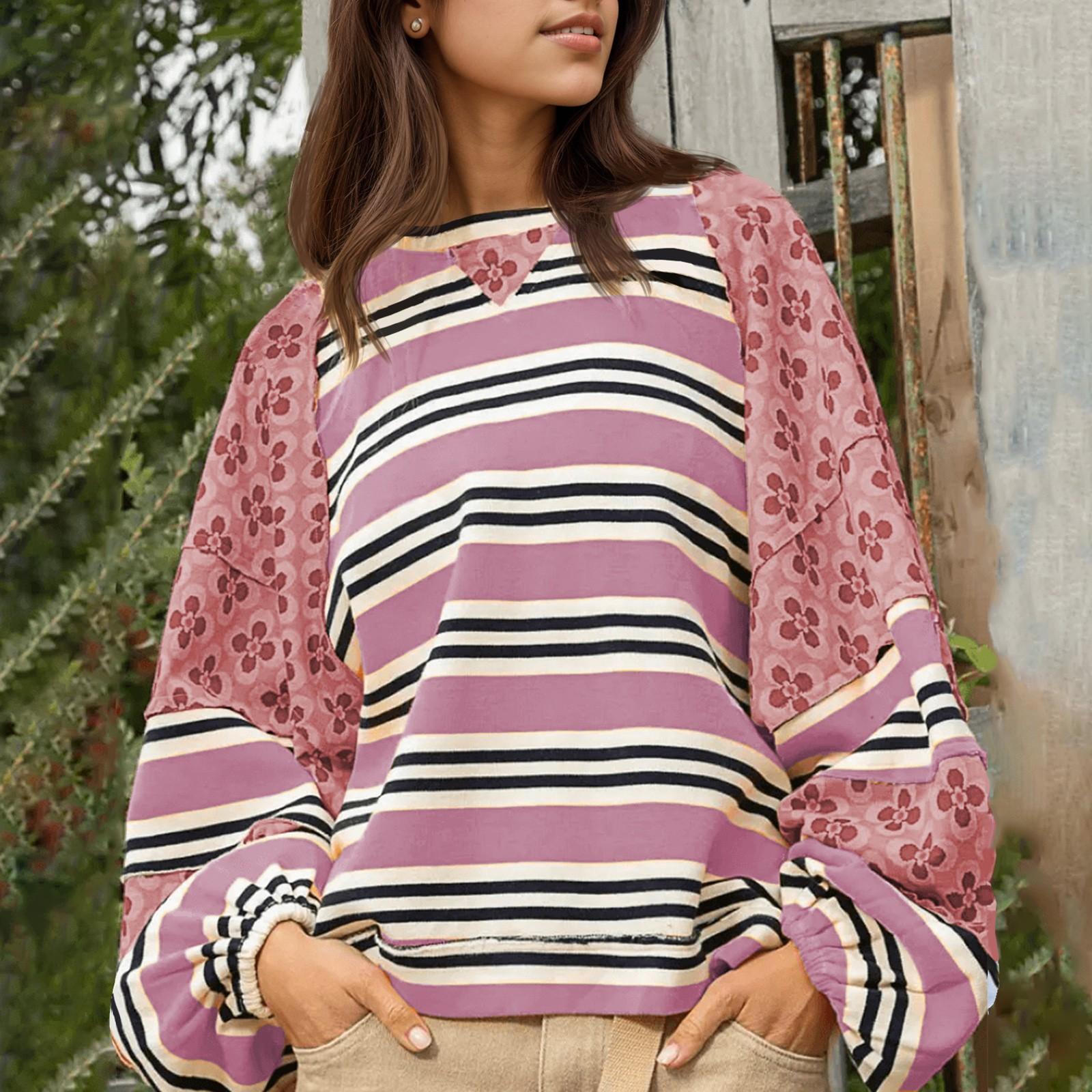 Женские свободные толстовки с цветным блоком, с длинным рукавом, свободный O-образный вырез, осенние наряды, модный пуловер с разрезом XL розовый
Женские свободные толстовки с цветным блоком, с длинным рукавом, свободный O-образный вырез, осенние наряды, модный пуловер с разрезом XL розовый