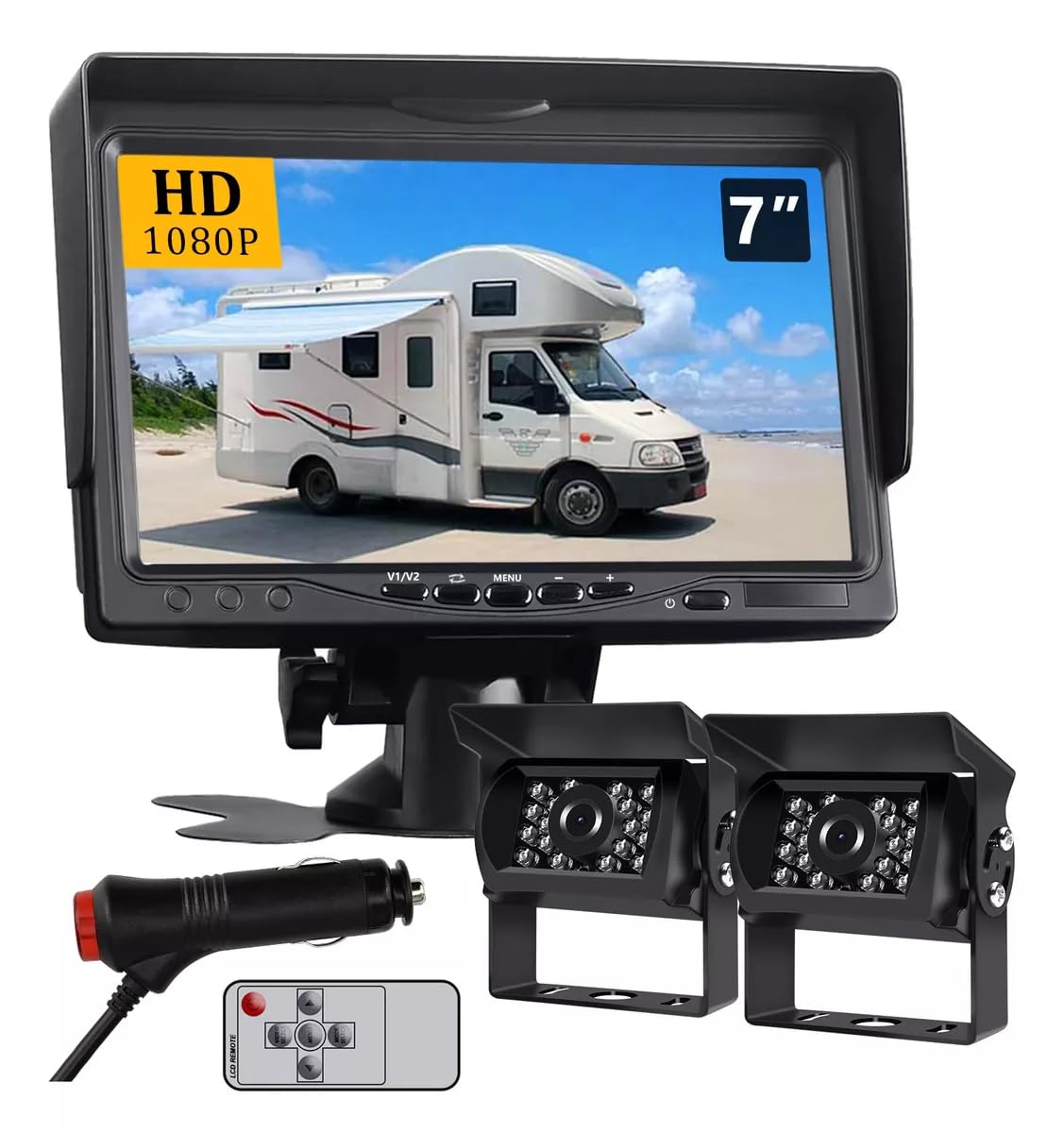Tigwiss Backup Camera Monitor Backup Front and Rear Compatible with Resolution Wide Viewing IP67 Dustproof and Suitable for and Cigarette Lighter
Tigwiss Backup Camera Monitor Backup Front and Rear Compatible with Resolution Wide Viewing IP67 Dustproof and Suitable for and Cigarette Lighter