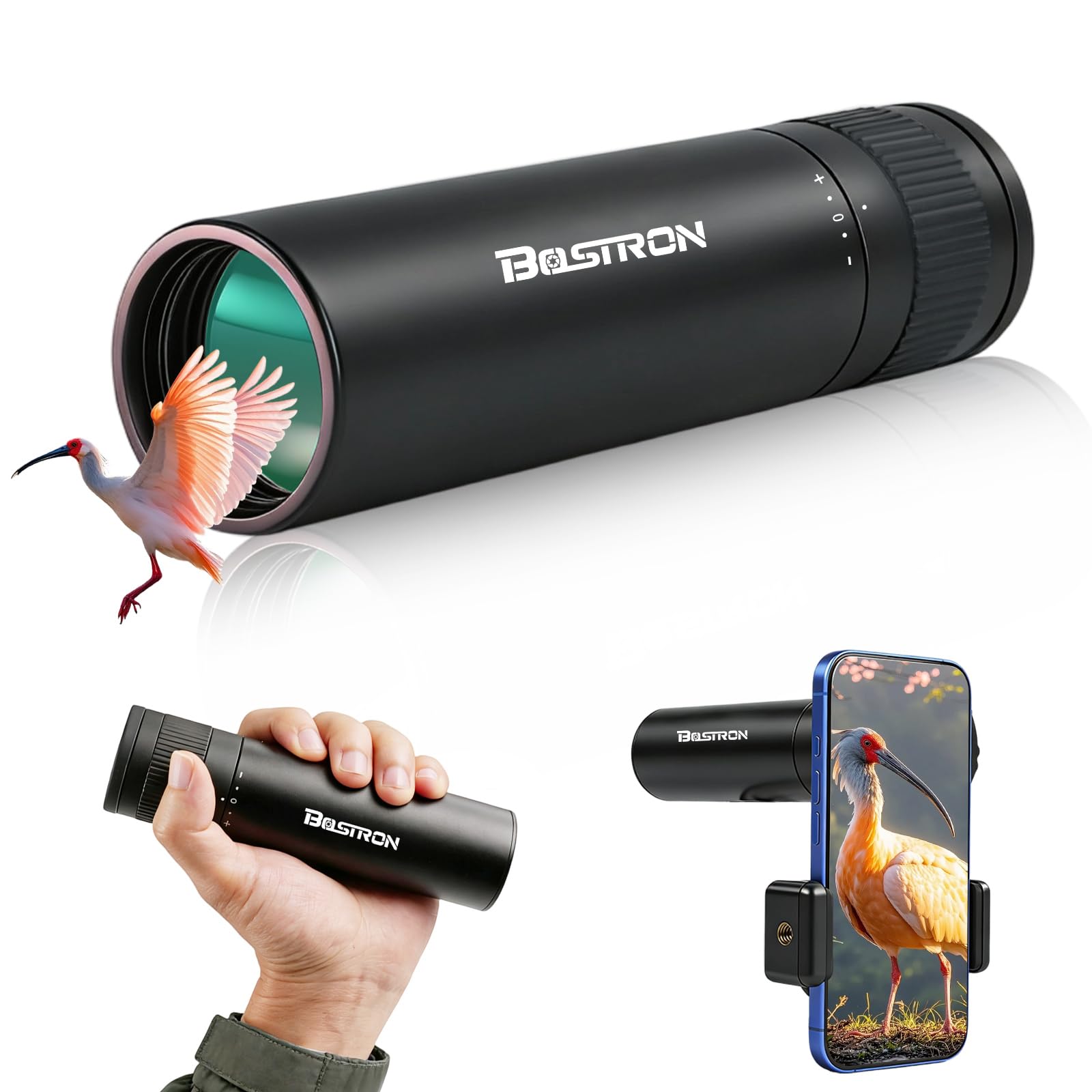 BOSTRON Monocular 8x32 High Magnification Smartphone Compatible Compact Telescope IPX7 Fully Waterproof FMC BK4 Prism Smartphone Adapter Included чорний
BOSTRON Monocular 8x32 High Magnification Smartphone Compatible Compact Telescope IPX7 Fully Waterproof FMC BK4 Prism Smartphone Adapter Included чорний