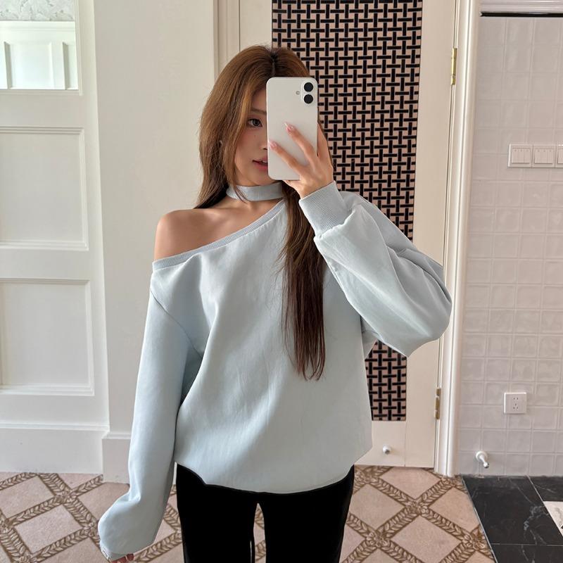 Fashion autumn and winter new design slanted shoulder strapless women s sweater, simple temperament sky blue casual women s pullover 8732 L синий
Fashion autumn and winter new design slanted shoulder strapless women s sweater, simple temperament sky blue casual women s pullover 8732 L синий