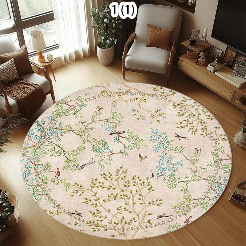 Vintage Botanical Tree and Bird Pattern Round Area Rug Soft Non-Slip Decorative Carpet for Living Room Bedroom Modern Home Rug 80cm x 80cm
Vintage Botanical Tree and Bird Pattern Round Area Rug Soft Non-Slip Decorative Carpet for Living Room Bedroom Modern Home Rug 80cm x 80cm