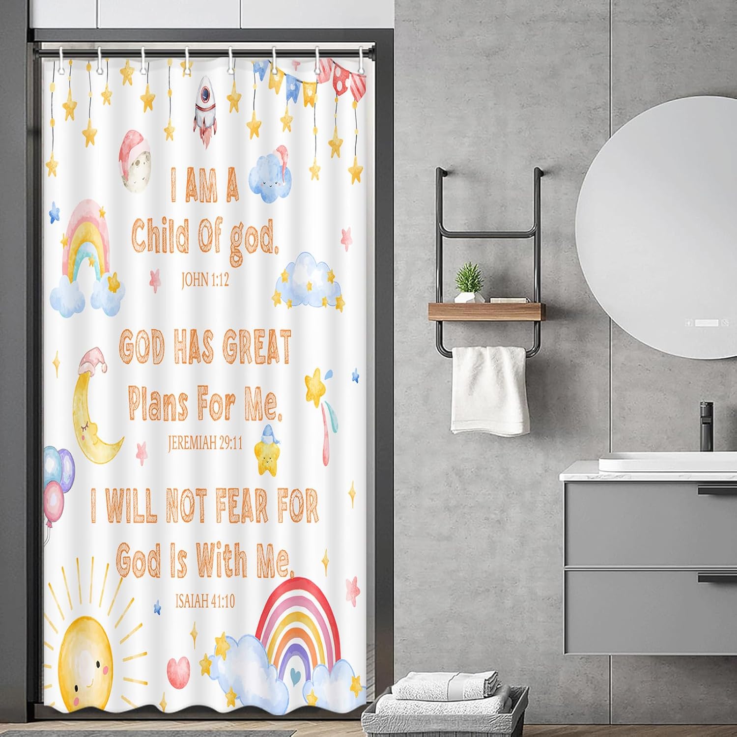 Funny Teen Boy Girl Shower Curtain Set For College Dorm Bathroom, Cute Colorful Bathroom Rules Fabric Shower W60H190(CM)-1 Pcs
Funny Teen Boy Girl Shower Curtain Set For College Dorm Bathroom, Cute Colorful Bathroom Rules Fabric Shower W60H190(CM)-1 Pcs