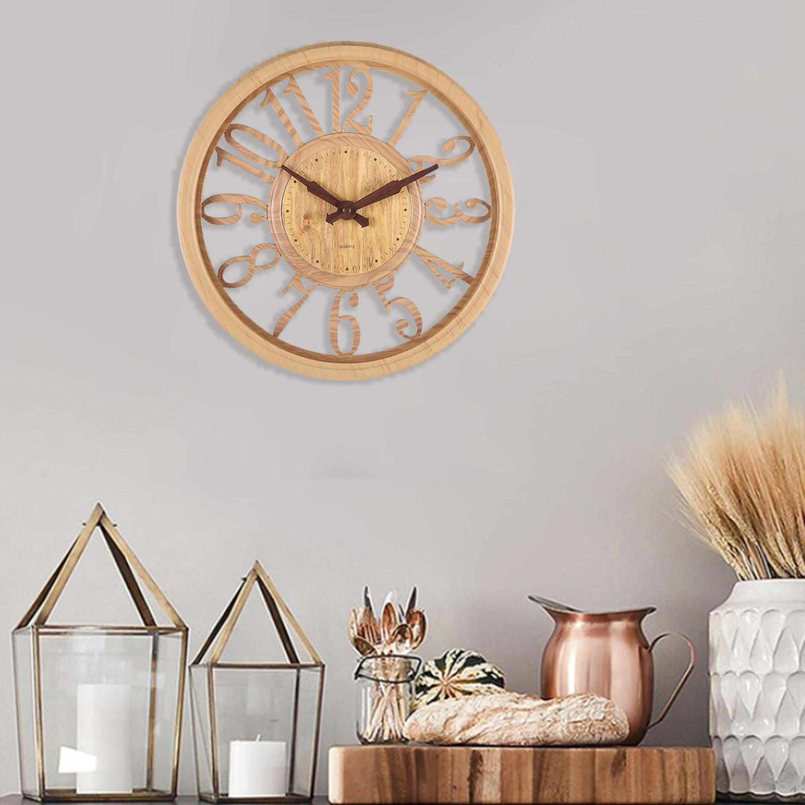 12 Inch Wall Clock, Vintage Decorative Clocks, Silent & Non-Ticking, Big Numbers Easy to Read, Natural Wood
12 Inch Wall Clock, Vintage Decorative Clocks, Silent & Non-Ticking, Big Numbers Easy to Read, Natural Wood