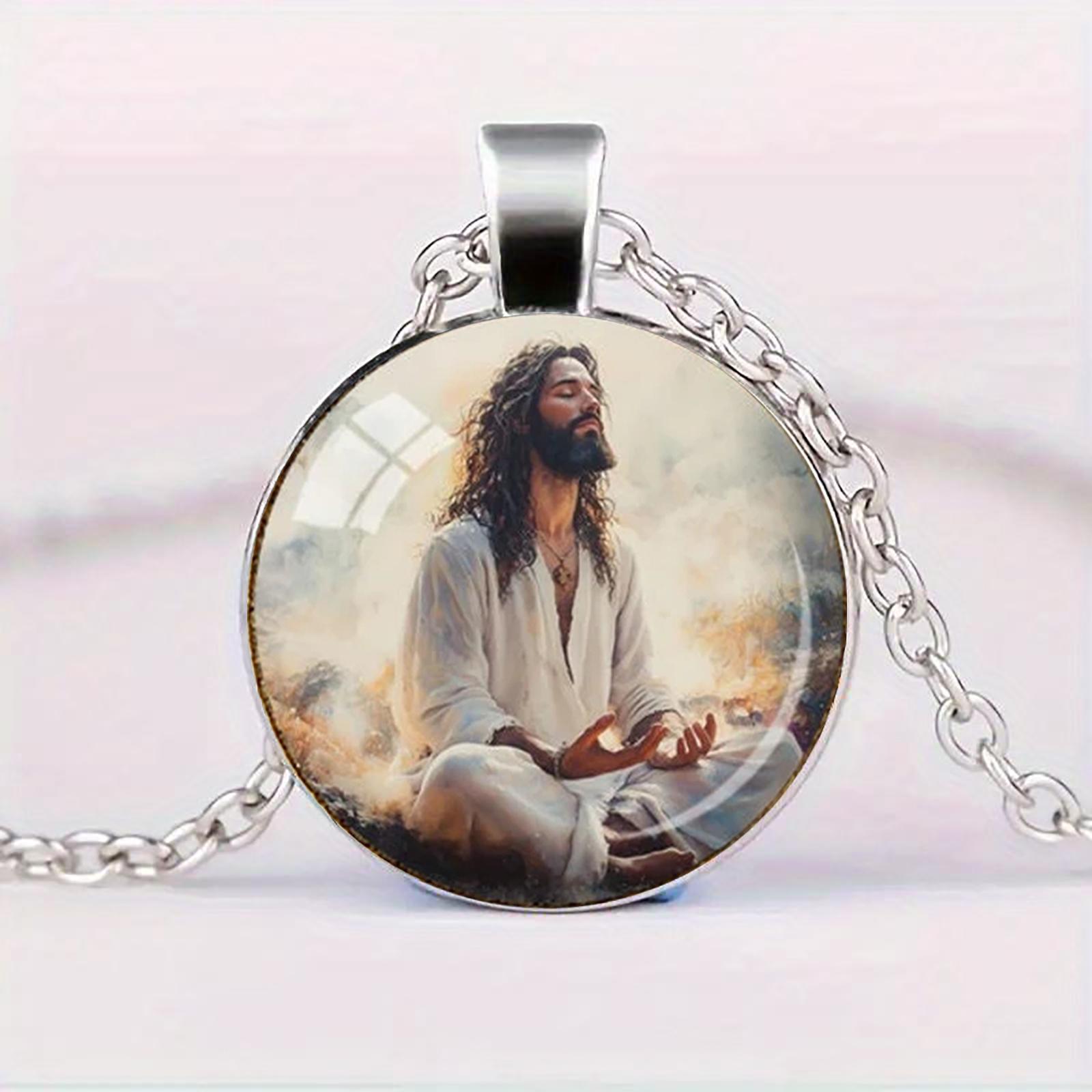 Подвеска-ожерелье в религиозном стиле с Иисусовой молитвой, подвеска из стекла с драгоценным камнем времени, духовное украшение, подходящее для повседневной носки и праздничных подарков
Подвеска-ожерелье в религиозном стиле с Иисусовой молитвой, подвеска из стекла с драгоценным камнем времени, духовное украшение, подходящее для повседневной носки и праздничных подарков