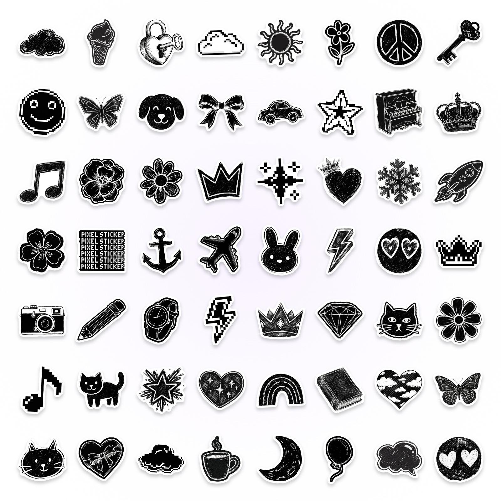 Black And White Simple Style Sticker Simple Love Cat Pattern, Water Cup Mobile Phone Case Decorative Sticker
Black And White Simple Style Sticker Simple Love Cat Pattern, Water Cup Mobile Phone Case Decorative Sticker