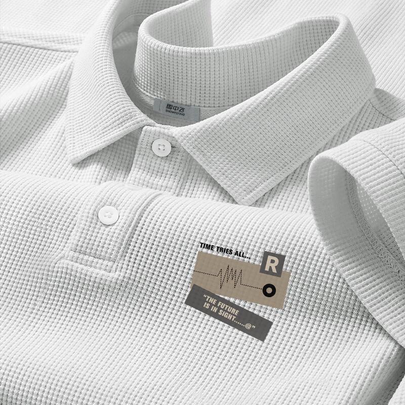 Men s Waffle Texture Short Sleeve Polo Shirt 2XL
Men s Waffle Texture Short Sleeve Polo Shirt 2XL