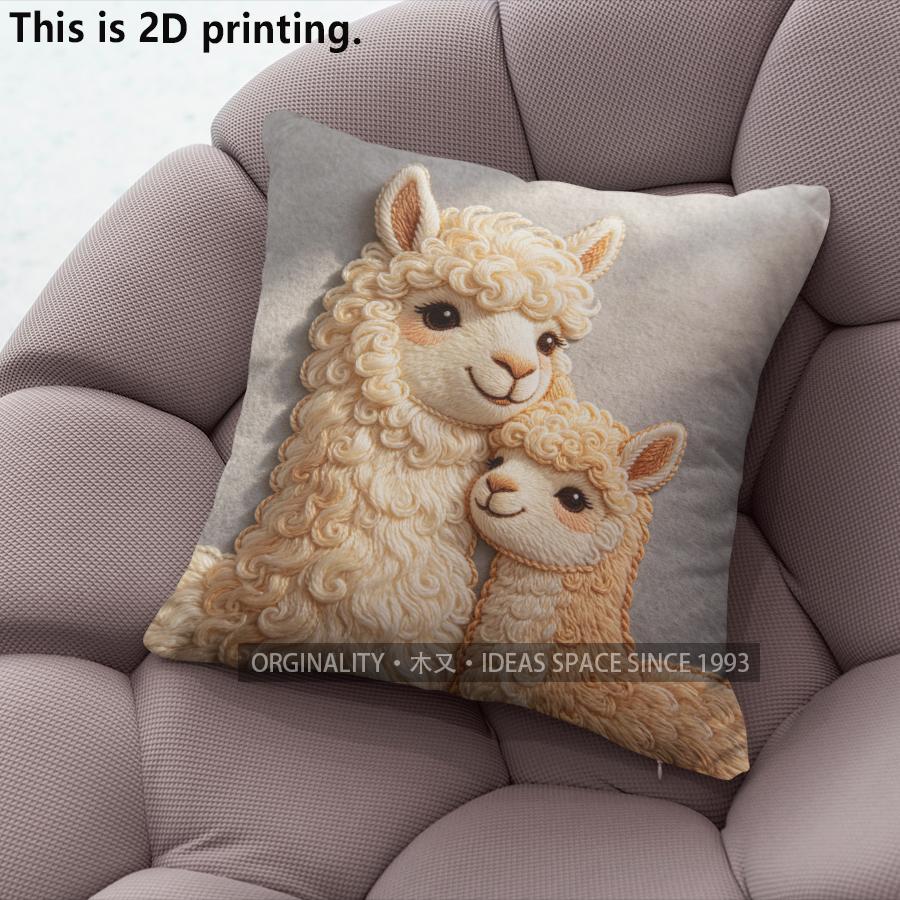Cute Alpaca Family Print Throw Pillow Covers Pattern Cushion Cover Suitable for Sofa Bedroom Car Pillow Cover 40x40cm
Cute Alpaca Family Print Throw Pillow Covers Pattern Cushion Cover Suitable for Sofa Bedroom Car Pillow Cover 40x40cm