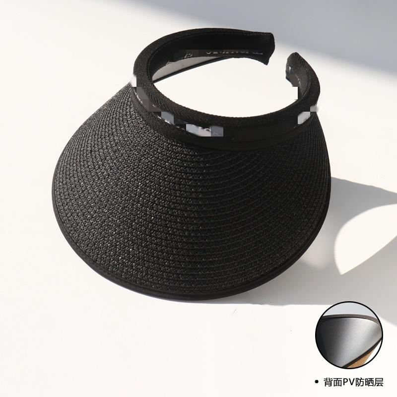 Пустая шляпа от солнца с открытым верхом женская летняя виниловая соломенная шляпа защита от ультрафиолета профессиональная шляпа от солнца с широкими полями и защитой лица чёрный
Пустая шляпа от солнца с открытым верхом женская летняя виниловая соломенная шляпа защита от ультрафиолета профессиональная шляпа от солнца с широкими полями и защитой лица чёрный