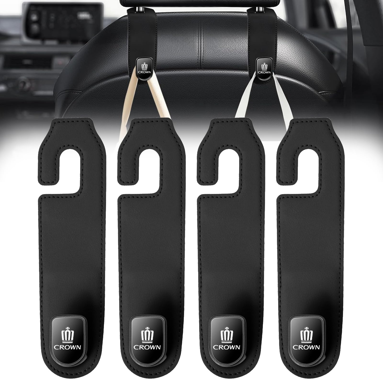 CarModule Crown Headrest Hook Car Hook for Crown Series 25kg Zinc Premium Seat Car Luggage Convenient Car Supplies - 30/20/10 (All Series) - Capacity,
CarModule Crown Headrest Hook Car Hook for Crown Series 25kg Zinc Premium Seat Car Luggage Convenient Car Supplies - 30/20/10 (All Series) - Capacity,