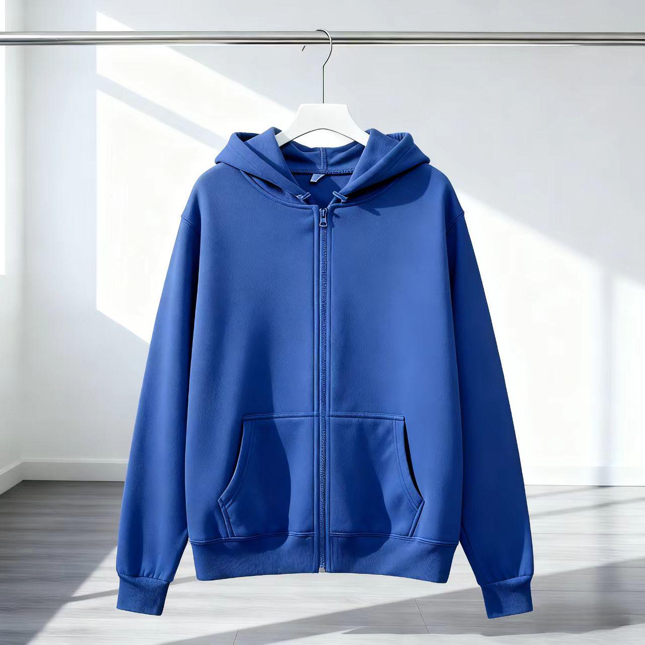 Unisex Cross-Season Hooded Fleece Jacket: Autumn-Winter Zip-Up Cardigan 2XL синій
Unisex Cross-Season Hooded Fleece Jacket: Autumn-Winter Zip-Up Cardigan 2XL синій