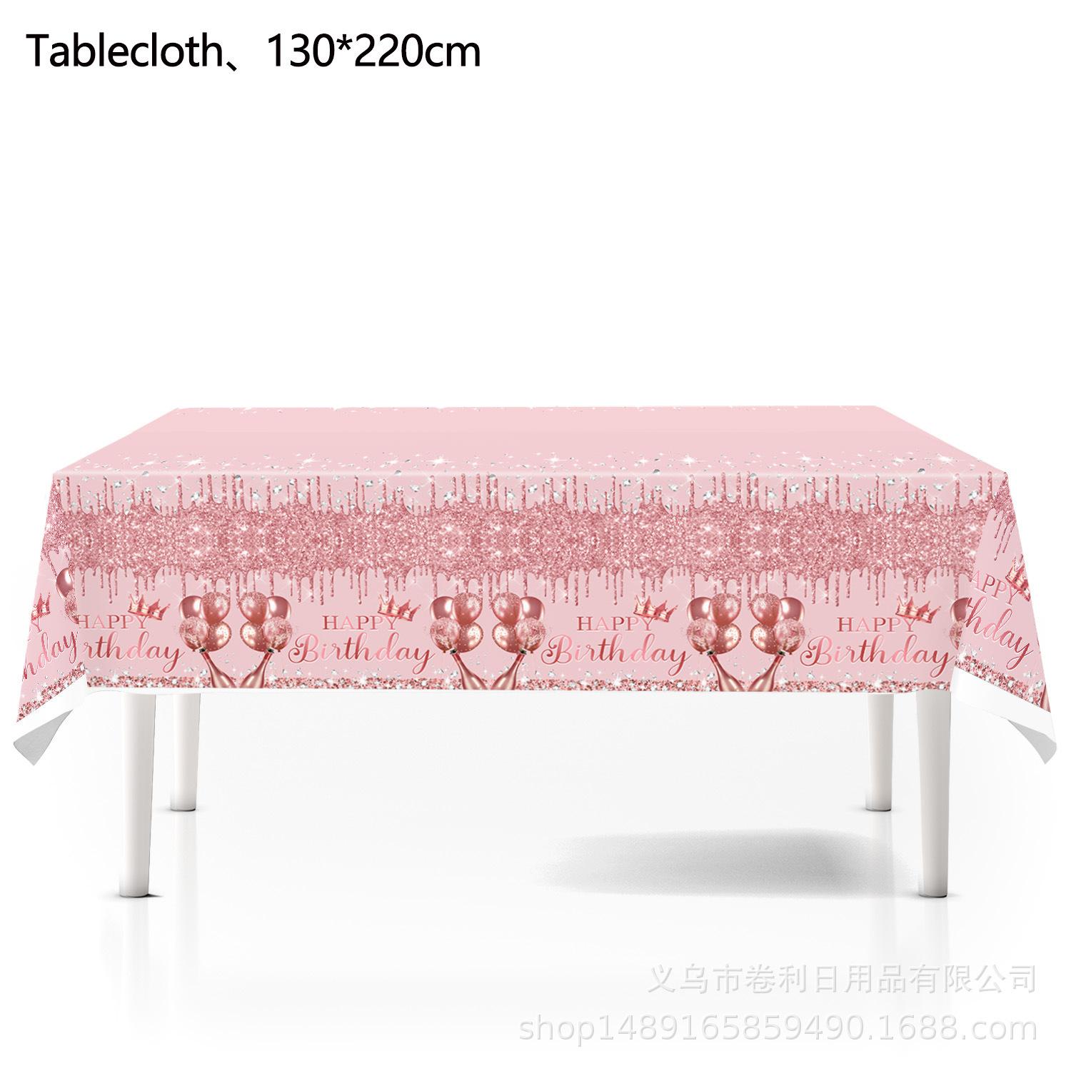 Party Supplies Birthday Party Decoration Tablecloth Peva Disposable Party Tableware Birthday Arrangement Tablecloth Pink balloon birthday tablecloth 130 * 220
Party Supplies Birthday Party Decoration Tablecloth Peva Disposable Party Tableware Birthday Arrangement Tablecloth Pink balloon birthday tablecloth 130 * 220