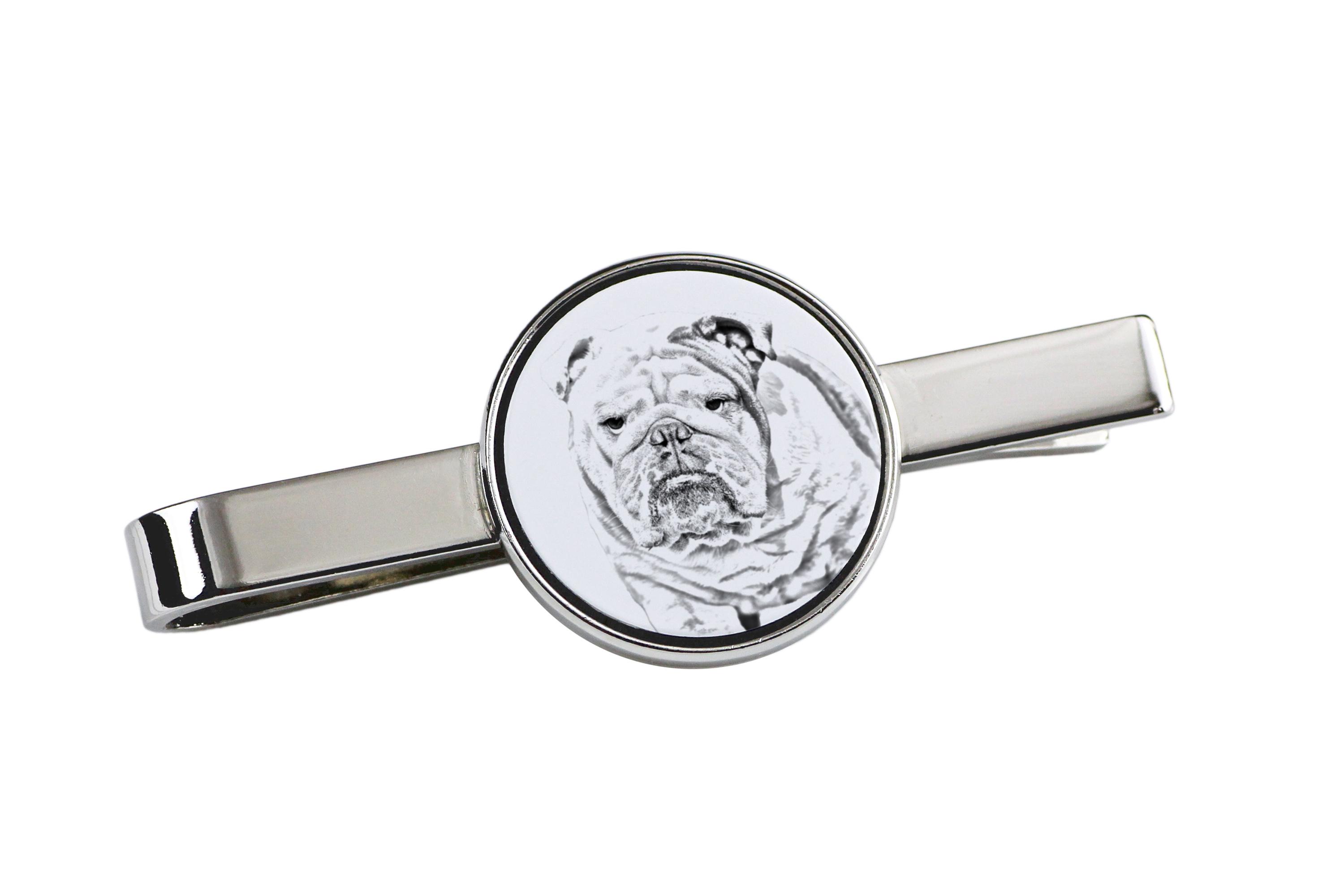 Bulldog, English Bulldog, British Bulldog - tie clip with a dog, personalized tie clip, a unique gift for a man from the Art-Dog brand срібний
Bulldog, English Bulldog, British Bulldog - tie clip with a dog, personalized tie clip, a unique gift for a man from the Art-Dog brand срібний