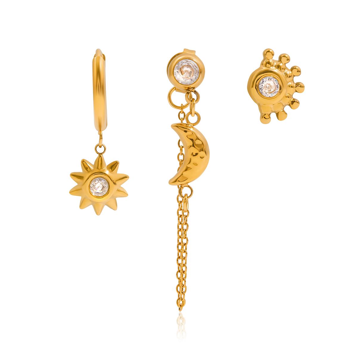 Yori 3Pcs/Set Fashion Sun Hammer Moon Tassel Earrings 2025 Trendy Stud Earrings Tarnish Resistant Daily Charm Jewelry Gift
Yori 3Pcs/Set Fashion Sun Hammer Moon Tassel Earrings 2025 Trendy Stud Earrings Tarnish Resistant Daily Charm Jewelry Gift