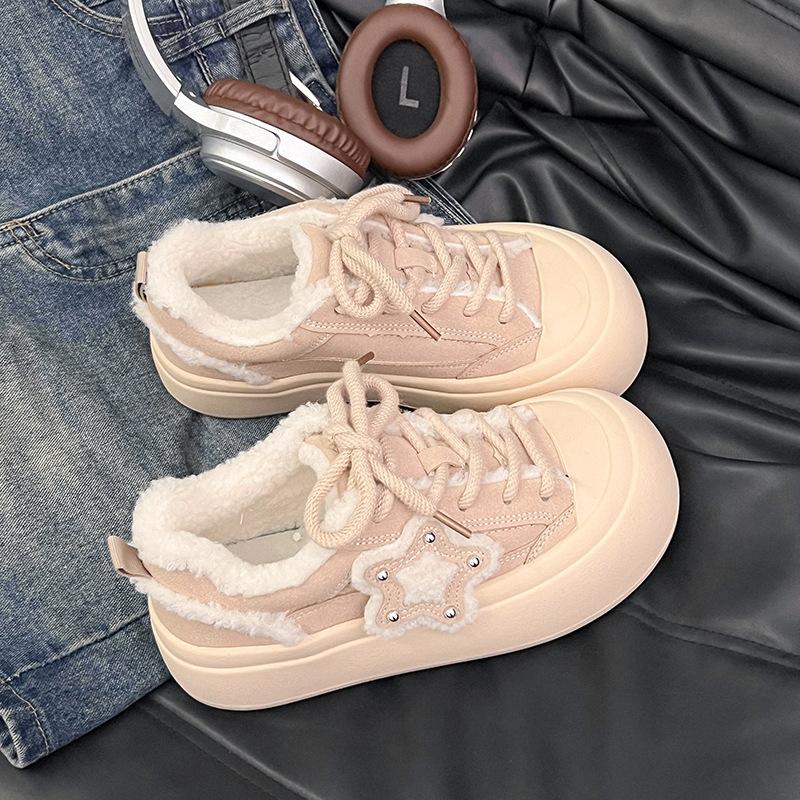 Милые уродливые милые туфли с большой головой и звездой, женские туфли с толстой подошвой, зимние студенческие новые пушистые плюшевые повседневные туфли из хлопка 35 абрикосовый
Милые уродливые милые туфли с большой головой и звездой, женские туфли с толстой подошвой, зимние студенческие новые пушистые плюшевые повседневные туфли из хлопка 35 абрикосовый