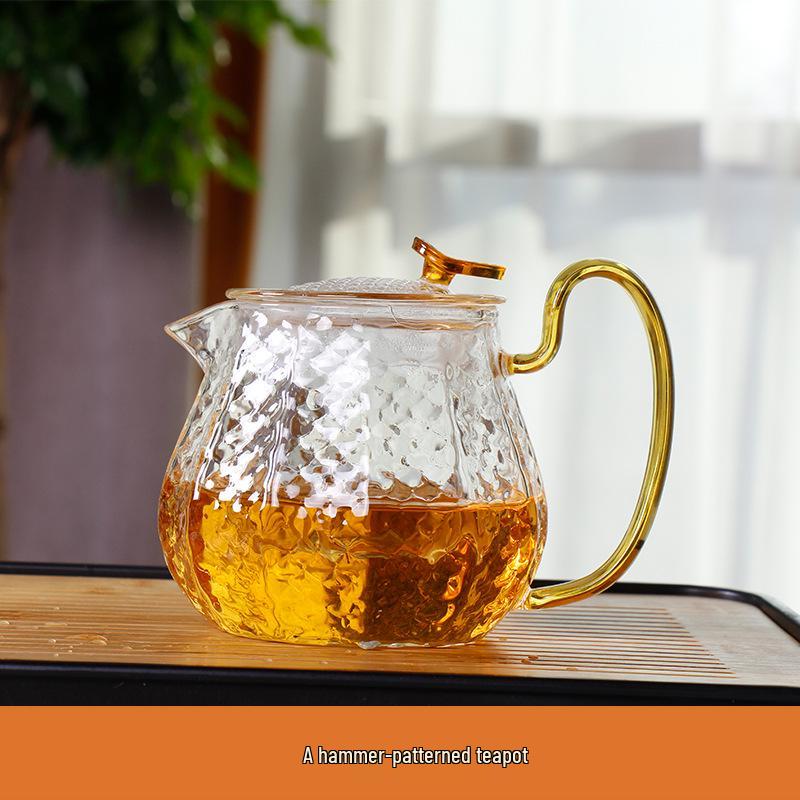 Heat-Resistant Borosilicate Glass Tea Set with Hammered Pattern - Includes Teapot and Cups in Gift Box
Heat-Resistant Borosilicate Glass Tea Set with Hammered Pattern - Includes Teapot and Cups in Gift Box