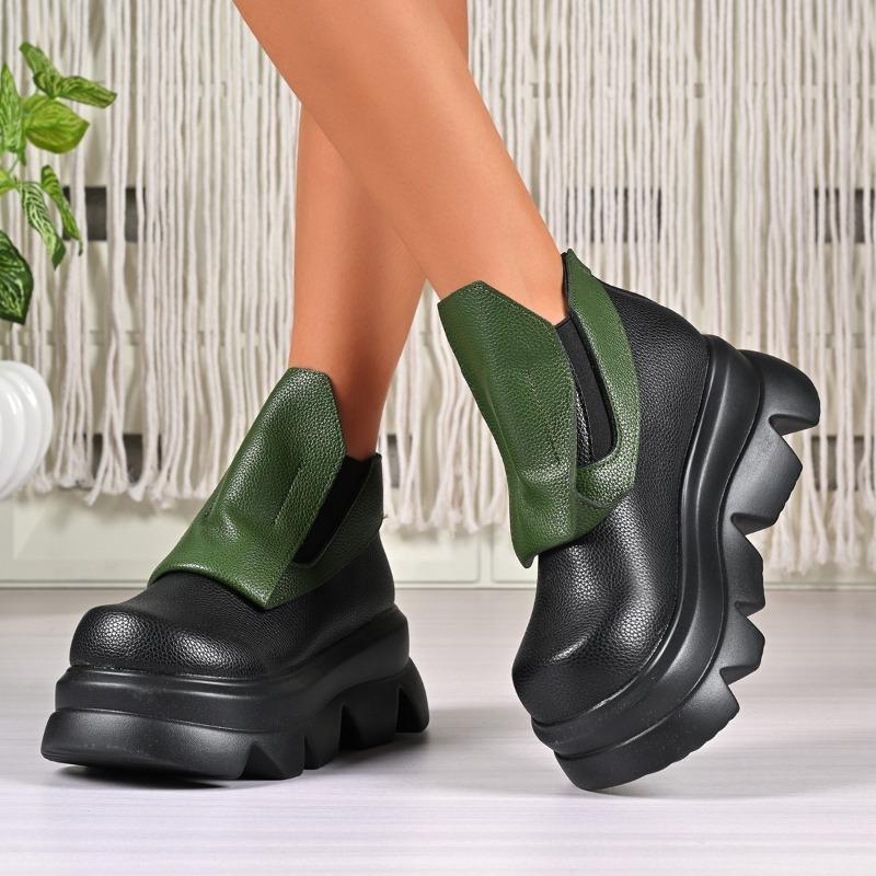 Ботильоны на платформе Новинка осени и зимы Круглый носок Рукав с узлом Нескользящий каблук Кожаная обувь 35
Ботильоны на платформе Новинка осени и зимы Круглый носок Рукав с узлом Нескользящий каблук Кожаная обувь 35