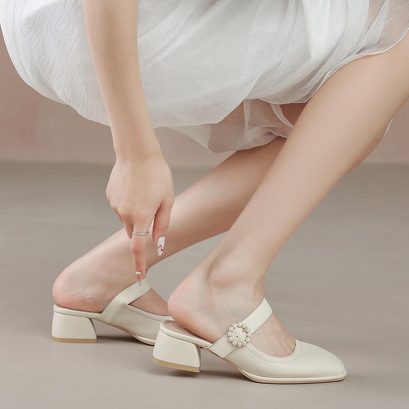 1 piece of casual pearl fashionable and simple square head one-word buckle with shallow mouth flat bottom bag head half drag single shoes women s 34 чорний
1 piece of casual pearl fashionable and simple square head one-word buckle with shallow mouth flat bottom bag head half drag single shoes women s 34 чорний