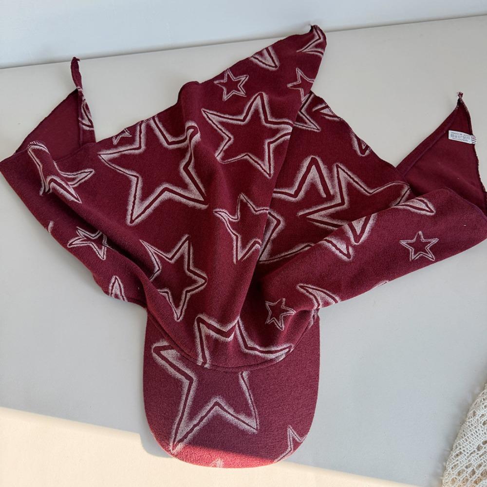 Pentagram Scarf Baseball Cap Star Print Strappy Scarf Hat Casual Headscarf Baseball Hat Girl темно-червоний колір
Pentagram Scarf Baseball Cap Star Print Strappy Scarf Hat Casual Headscarf Baseball Hat Girl темно-червоний колір