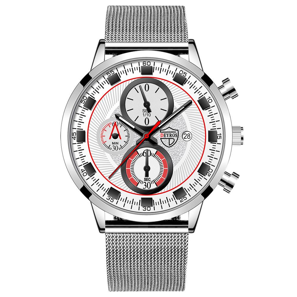 Stainless Steel Mesh Strap Watch Men S Fashion Calendar Luminous Quartz Watch
Stainless Steel Mesh Strap Watch Men S Fashion Calendar Luminous Quartz Watch