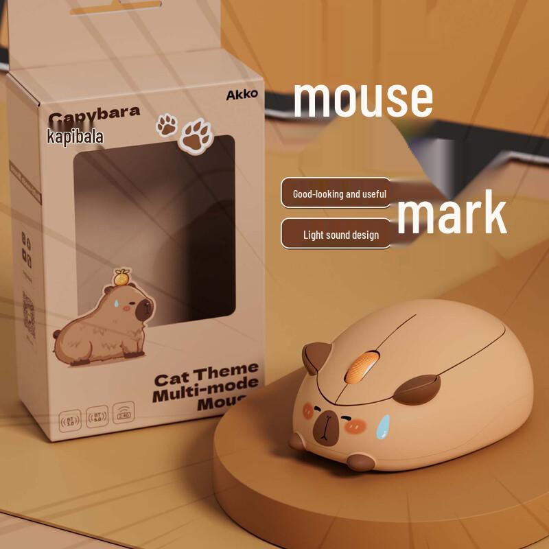 AKKO Capybara Dual-Mode Wireless Mouse
AKKO Capybara Dual-Mode Wireless Mouse