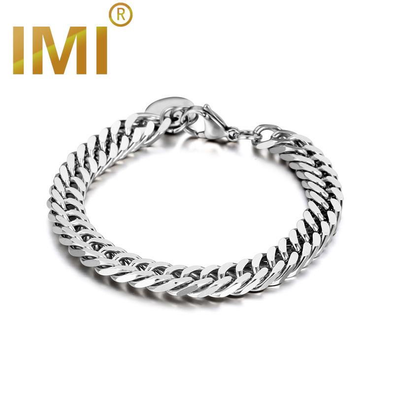 IMI Браслет Мужская модная цепочка из титановой стали Персонализированный браслет Простой и властный мужской широкий браслет
IMI Браслет Мужская модная цепочка из титановой стали Персонализированный браслет Простой и властный мужской широкий браслет