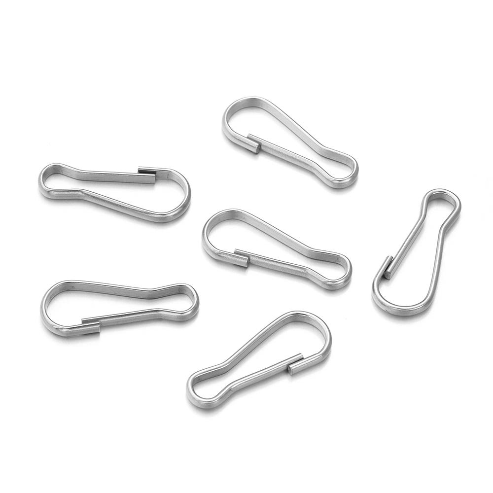 30-50pcs/lot Lanyard Snap Clip Hooks Stainless Steel Spring Gourd Purse Buckle Connectors For DIY Keychain Wallets ID Cards 9x4mm 50pcs
30-50pcs/lot Lanyard Snap Clip Hooks Stainless Steel Spring Gourd Purse Buckle Connectors For DIY Keychain Wallets ID Cards 9x4mm 50pcs
