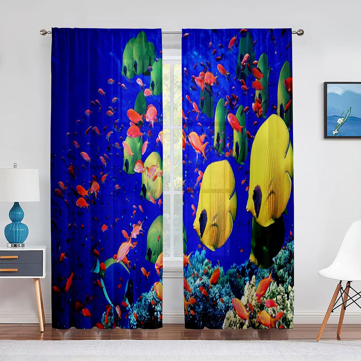 Подводная прозрачная вуаль, занавеска с океаном, тропическим островом, пальмой, морской жизнью, оконные тюлевые шторы для гостиной, спальни, кухни 1 PCS W100XH250cm&Grommet Top
Подводная прозрачная вуаль, занавеска с океаном, тропическим островом, пальмой, морской жизнью, оконные тюлевые шторы для гостиной, спальни, кухни 1 PCS W100XH250cm&Grommet Top