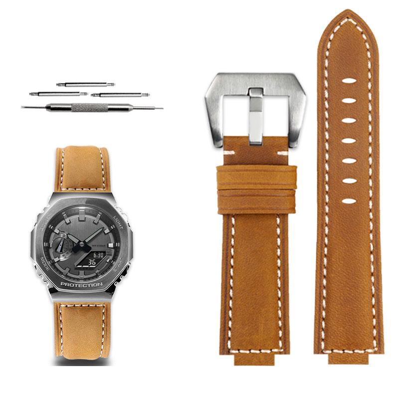 New Vintage Frosted Leather Watch Band For Casio DW5600/5610 GA110 GM5600 GM2100 GA2100 Modified Strap Men Bracelet 16mm 24x16MM
New Vintage Frosted Leather Watch Band For Casio DW5600/5610 GA110 GM5600 GM2100 GA2100 Modified Strap Men Bracelet 16mm 24x16MM