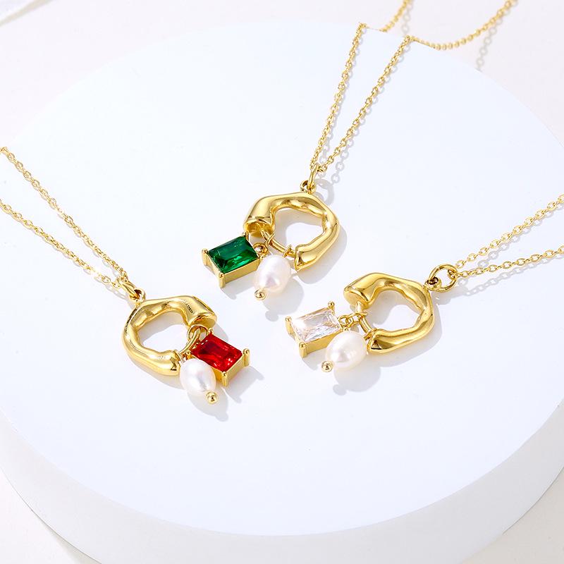 2023 French Zircon & Pearl Pendant Necklace - Stainless Steel, High-End Luxury 100 Titanium Steel
2023 French Zircon & Pearl Pendant Necklace - Stainless Steel, High-End Luxury 100 Titanium Steel