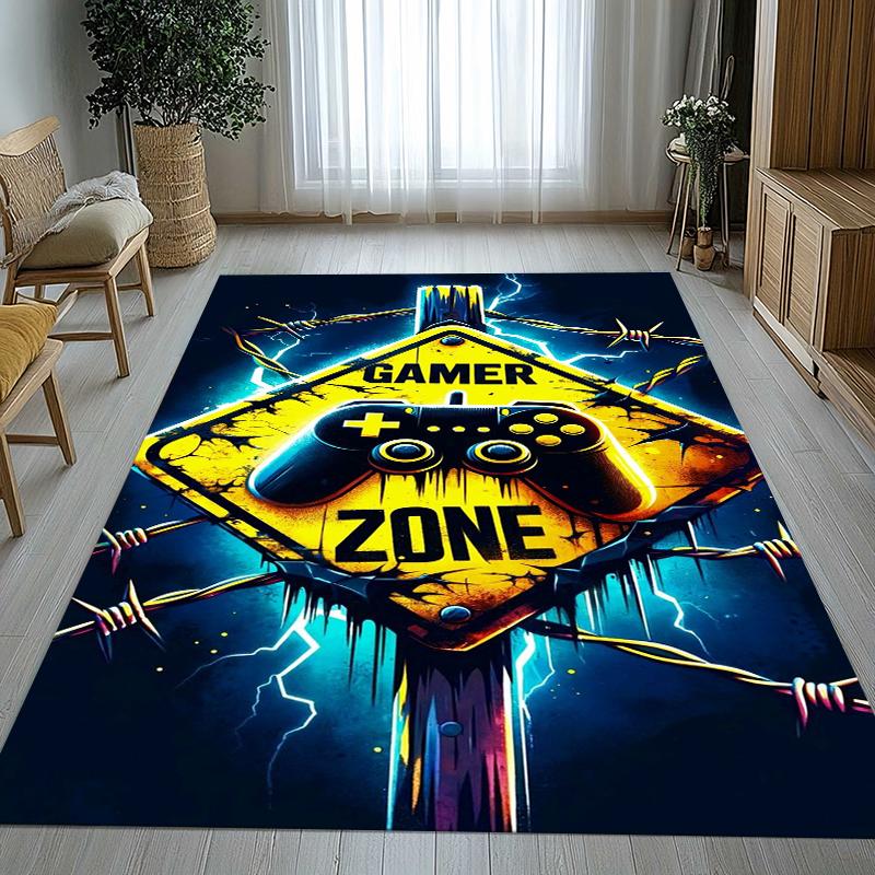 Cartoon Game Gamer Zone Controller Logo Living Room Non-Slip Area Rug Soft Carpet for Bedroom Playroom Sofa,Home Decor Doormat 40x60cm
Cartoon Game Gamer Zone Controller Logo Living Room Non-Slip Area Rug Soft Carpet for Bedroom Playroom Sofa,Home Decor Doormat 40x60cm