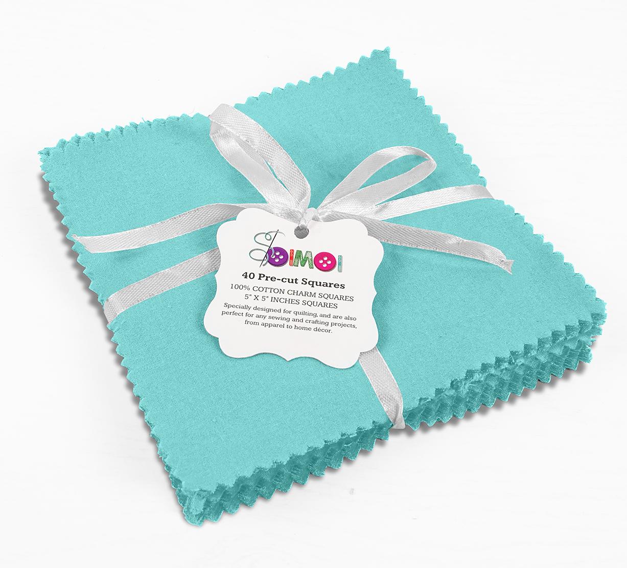 Soimoi Solid Aqua Blue Precut 5-inch Cotton Fabric Bundle Quilting Squares Charm Pack DIY Patchwork Sewing 5x5 Inches синий
Soimoi Solid Aqua Blue Precut 5-inch Cotton Fabric Bundle Quilting Squares Charm Pack DIY Patchwork Sewing 5x5 Inches синий