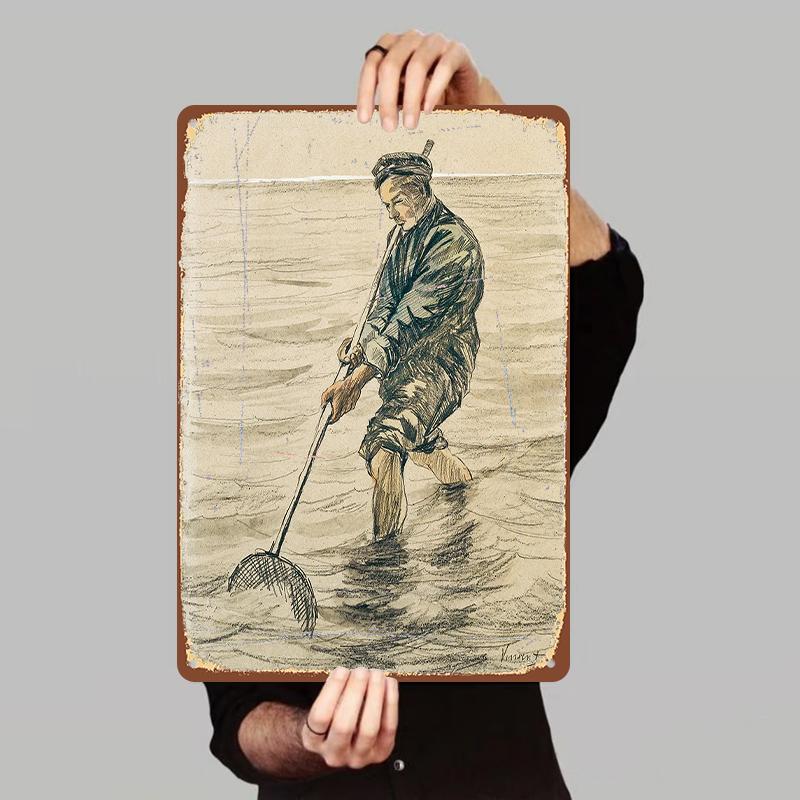 Van Gogh Style Fisherman Metal Wall Art Vintage Home Decor Seaside Themed Iron Painting Wall Hanging 7.9x11.8In(20x30cm)
Van Gogh Style Fisherman Metal Wall Art Vintage Home Decor Seaside Themed Iron Painting Wall Hanging 7.9x11.8In(20x30cm)