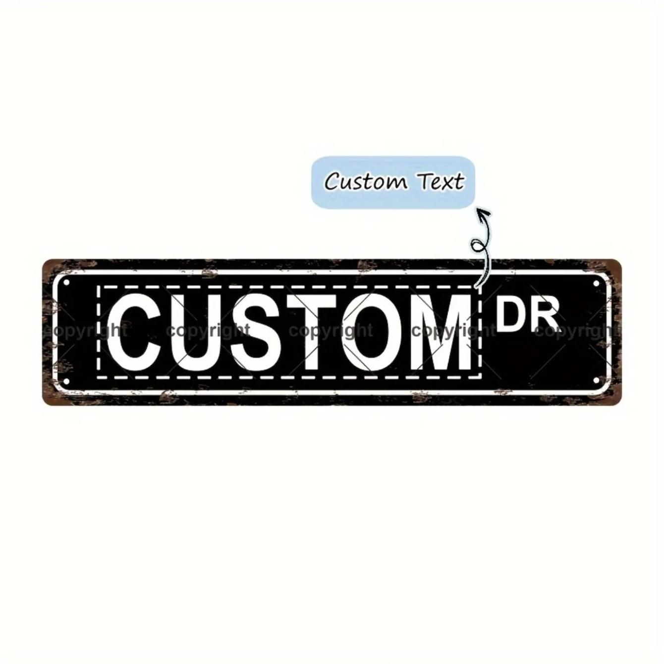 Personalized Vintage Metal Street Sign Custom Bar Cafe Garage Wall Decor чёрный
Personalized Vintage Metal Street Sign Custom Bar Cafe Garage Wall Decor чёрный