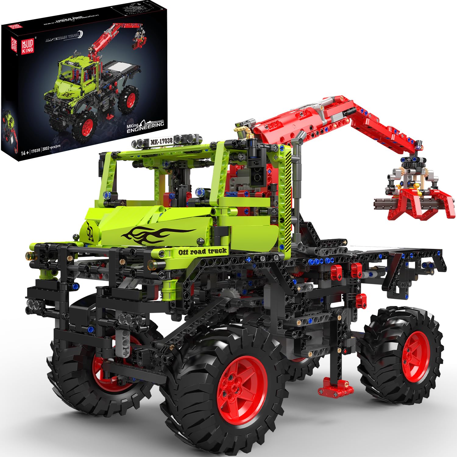 Mould King 17038 Remote Control Off-Road Vehicle Building Block Model, APP Technology Off-Road Vehicle Kit for Kids and Adults, Car Enthusiasts and
Mould King 17038 Remote Control Off-Road Vehicle Building Block Model, APP Technology Off-Road Vehicle Kit for Kids and Adults, Car Enthusiasts and