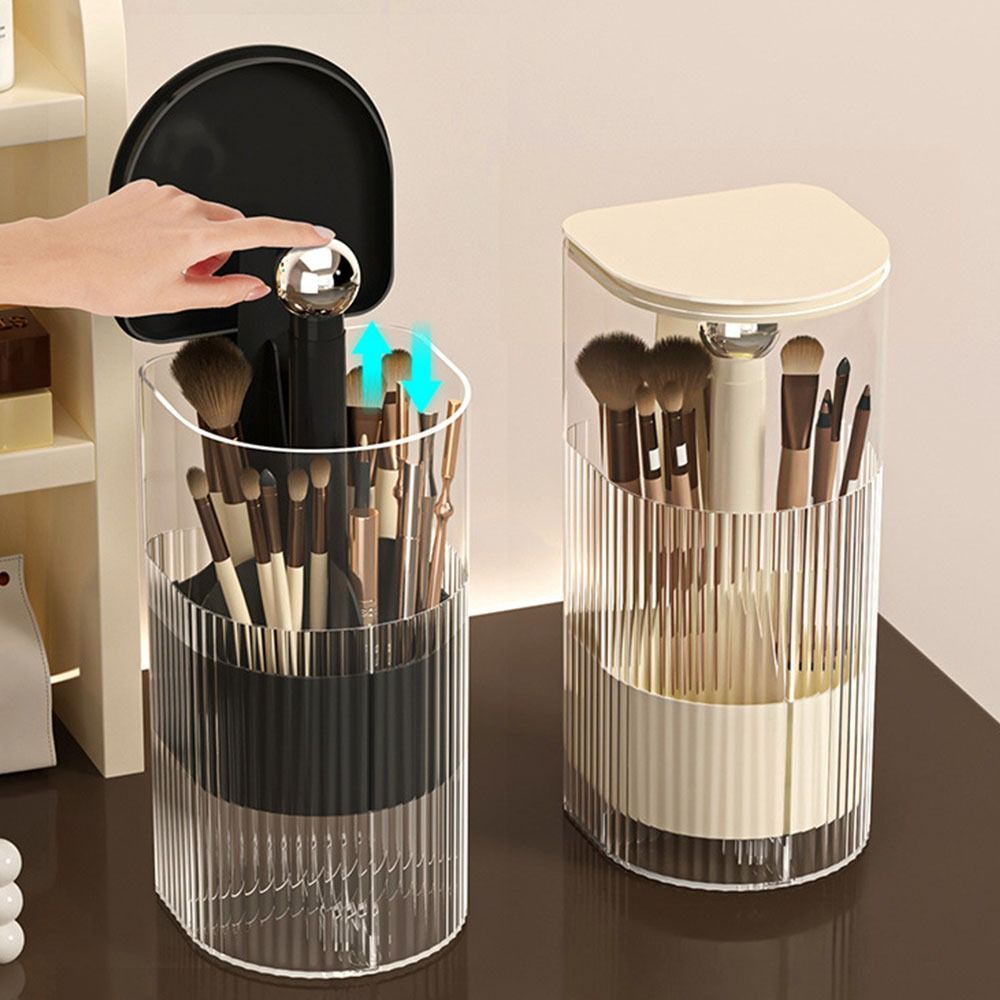 Transparent Cosmetic Storage Box Dustproof Makeup Brush Organizer for Brush Black+Red Ball
Transparent Cosmetic Storage Box Dustproof Makeup Brush Organizer for Brush Black+Red Ball