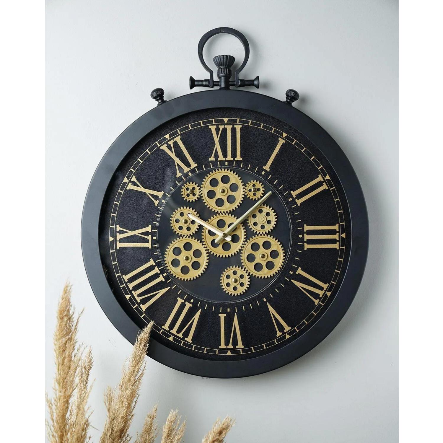 Muyika Perfetto Movable Wheel Black Case 55x55cm Silent Mechanism Vintage Wall Clock, Vintage Home Design, Wall Decoration, Home Decoration 55 x 55 cm
Muyika Perfetto Movable Wheel Black Case 55x55cm Silent Mechanism Vintage Wall Clock, Vintage Home Design, Wall Decoration, Home Decoration 55 x 55 cm