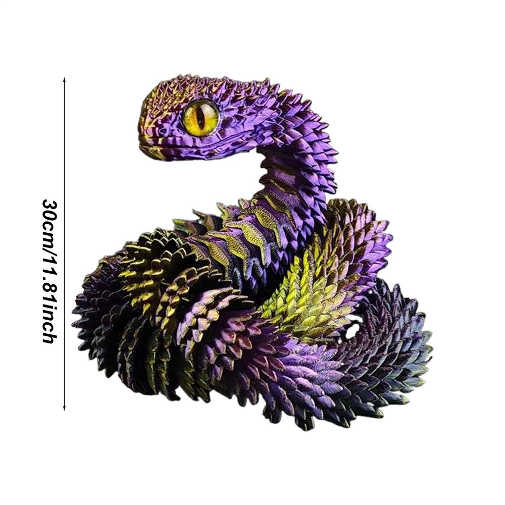 30СМ 3D-печатная шарнирная змея, гибкая, с вращающимися суставами, модель змеи, фигурка, украшение для дома, офиса, десктопа, поделки, детские игрушки
30СМ 3D-печатная шарнирная змея, гибкая, с вращающимися суставами, модель змеи, фигурка, украшение для дома, офиса, десктопа, поделки, детские игрушки