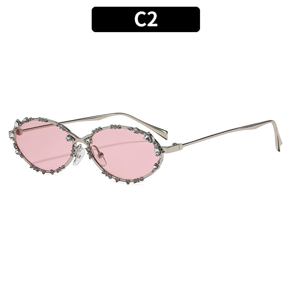 Luxury Diamond Sunglasses Women Luxury Oval Rhinestone Glasses Trends Personalized Metal Frame Driving Eyewears
Luxury Diamond Sunglasses Women Luxury Oval Rhinestone Glasses Trends Personalized Metal Frame Driving Eyewears