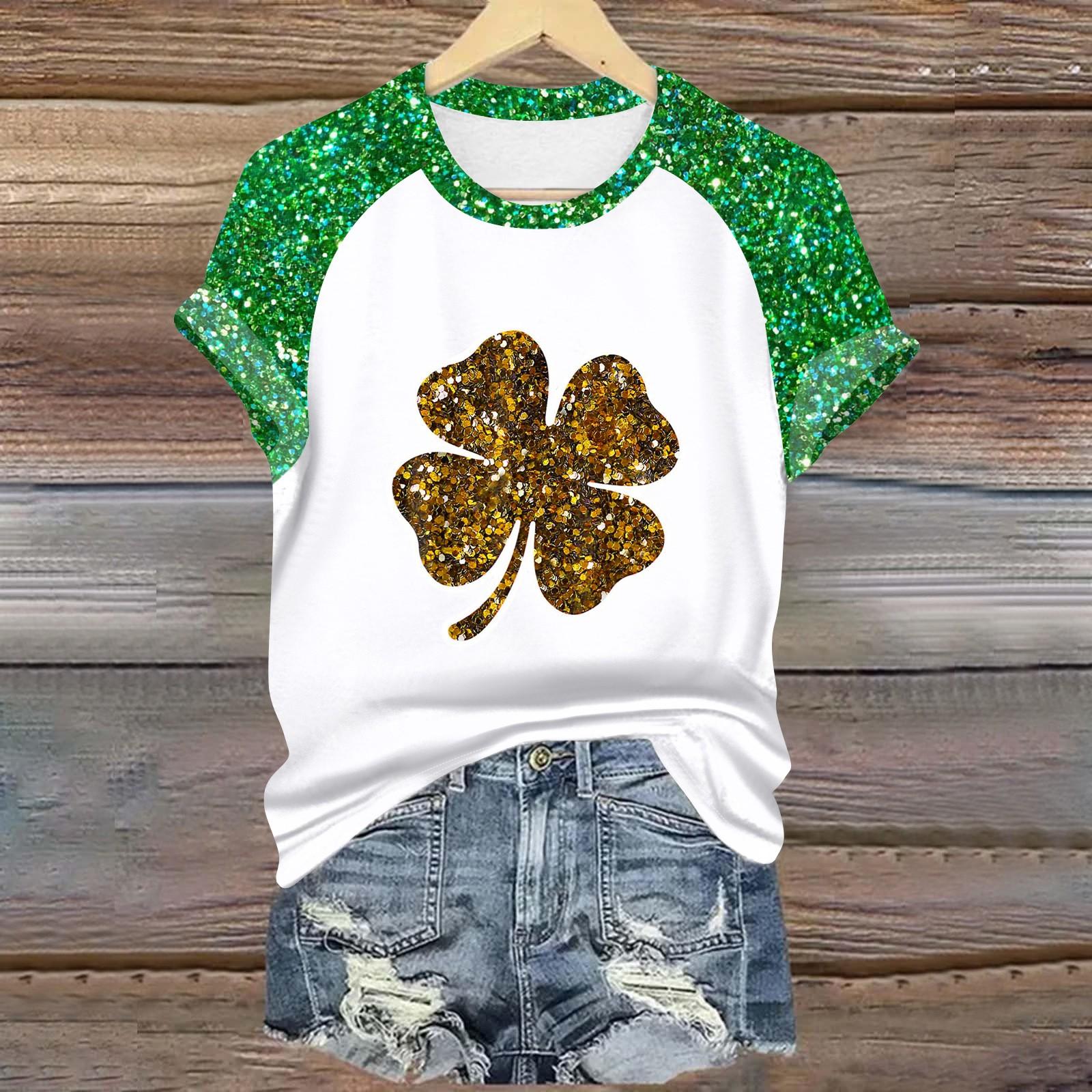 Жіноча мода Студентський друкований топ-футболка з круглим вирізом і короткими рукавами на плечі до Дня Святого Патрика XXL помаранчевий
Жіноча мода Студентський друкований топ-футболка з круглим вирізом і короткими рукавами на плечі до Дня Святого Патрика XXL помаранчевий