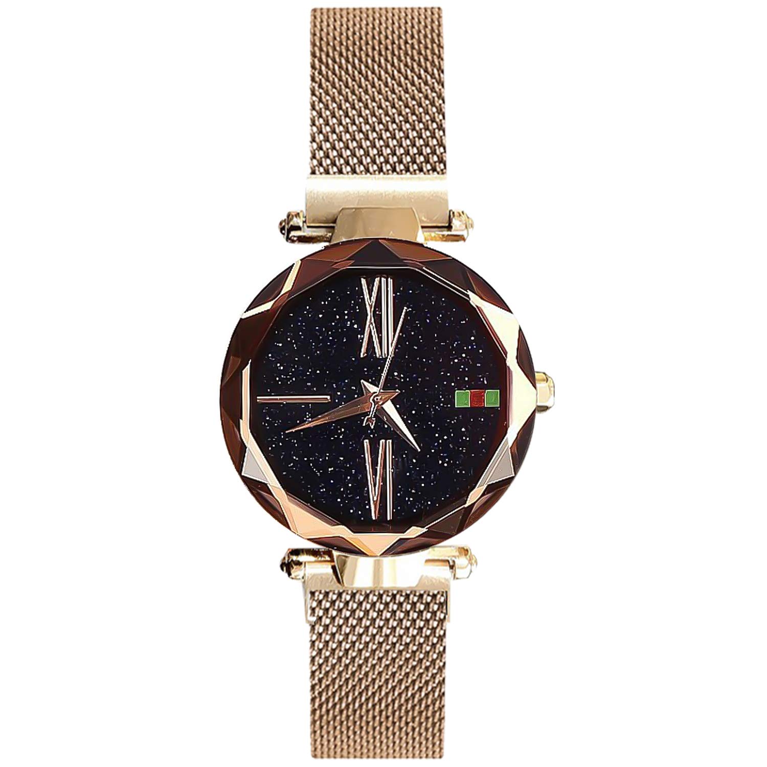 RORIOS Women s Watch, Cute and Stylish Starry Sky Design, Waterproof Quartz Movement, Magnetic Mesh Band, Simple Gold and Black, Fashionable for Girls
RORIOS Women s Watch, Cute and Stylish Starry Sky Design, Waterproof Quartz Movement, Magnetic Mesh Band, Simple Gold and Black, Fashionable for Girls