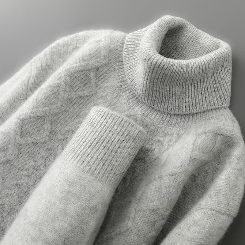 Men s High-Neck Wool Sweater - 100% Pure Wool, Thick Knit, Autumn/Winter Style, Loose Fit, Cashmere Base Layer 3XL
Men s High-Neck Wool Sweater - 100% Pure Wool, Thick Knit, Autumn/Winter Style, Loose Fit, Cashmere Base Layer 3XL