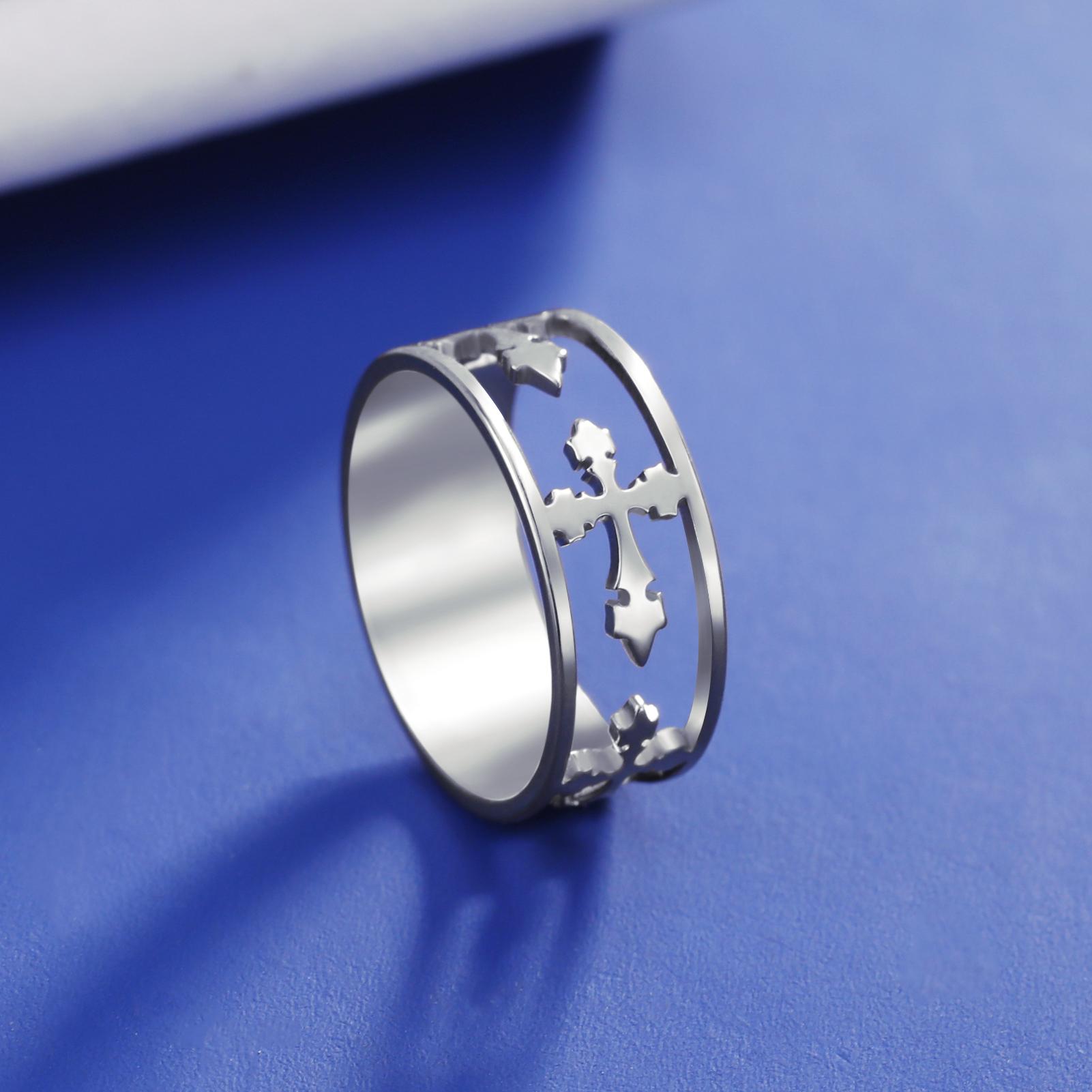 LIKGREAT Hollow Cross Ring for Women Men Stainless Steel Engagement Rings Hip Hop Religious Christian Jewelry Couple Gifts New 6
LIKGREAT Hollow Cross Ring for Women Men Stainless Steel Engagement Rings Hip Hop Religious Christian Jewelry Couple Gifts New 6