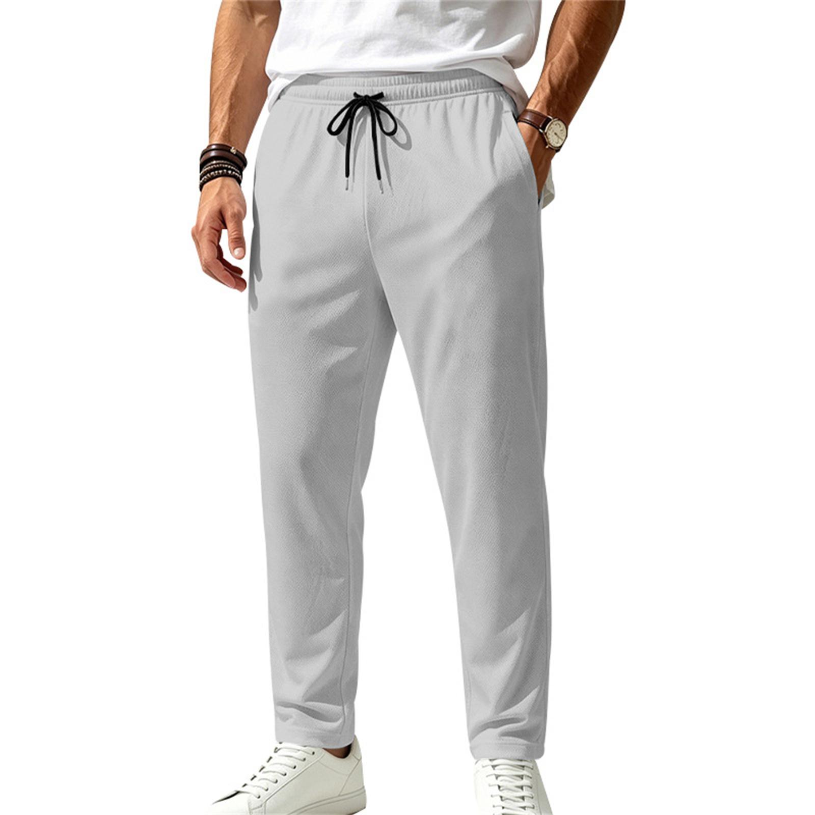 Men s Casual Quick Dry Straight Leg Drawstring Lightweight Commuter Sports Pants with Elastic Waistband and Side Pockets for Everyday Wear L
Men s Casual Quick Dry Straight Leg Drawstring Lightweight Commuter Sports Pants with Elastic Waistband and Side Pockets for Everyday Wear L