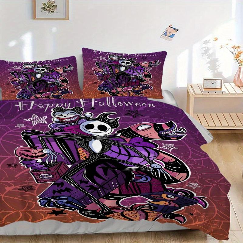 3pcs Happy Halloween Jack Quilt Cover Set (1 Quilt Cover + 2 Pillowcases Without Pillow Core), High-Definition Printing for Home and Dormito 135x200cm
3pcs Happy Halloween Jack Quilt Cover Set (1 Quilt Cover + 2 Pillowcases Without Pillow Core), High-Definition Printing for Home and Dormito 135x200cm