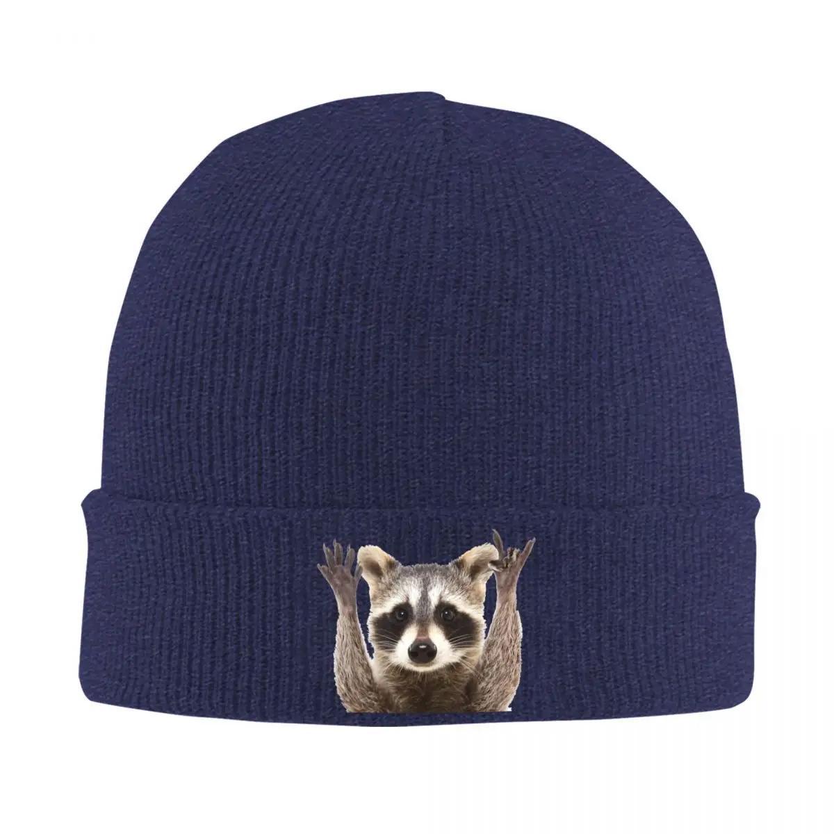 New Raccoon Rock Sign Knitted Hat Womens Unisexs Beanies Autumn Winter Hat Acrylic Cute Animal Hip Hop Caps
New Raccoon Rock Sign Knitted Hat Womens Unisexs Beanies Autumn Winter Hat Acrylic Cute Animal Hip Hop Caps