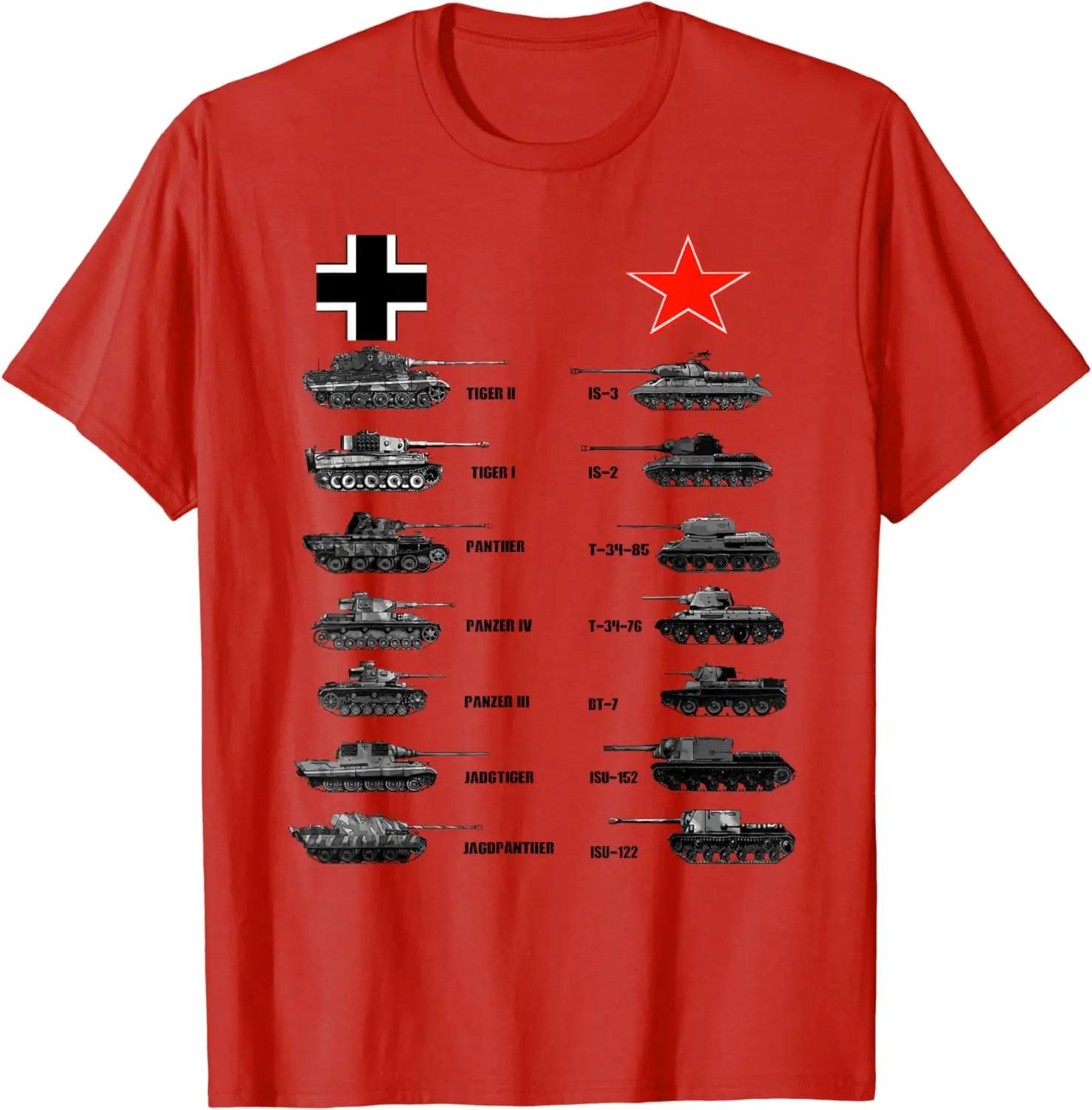 WWII German Tiger Panzer Soviet IS3 T34 Tanks TShirt 100 Cotton ONeck Summer Short Sleeve Casual Mens Tshirt Size S3XL S
WWII German Tiger Panzer Soviet IS3 T34 Tanks TShirt 100 Cotton ONeck Summer Short Sleeve Casual Mens Tshirt Size S3XL S