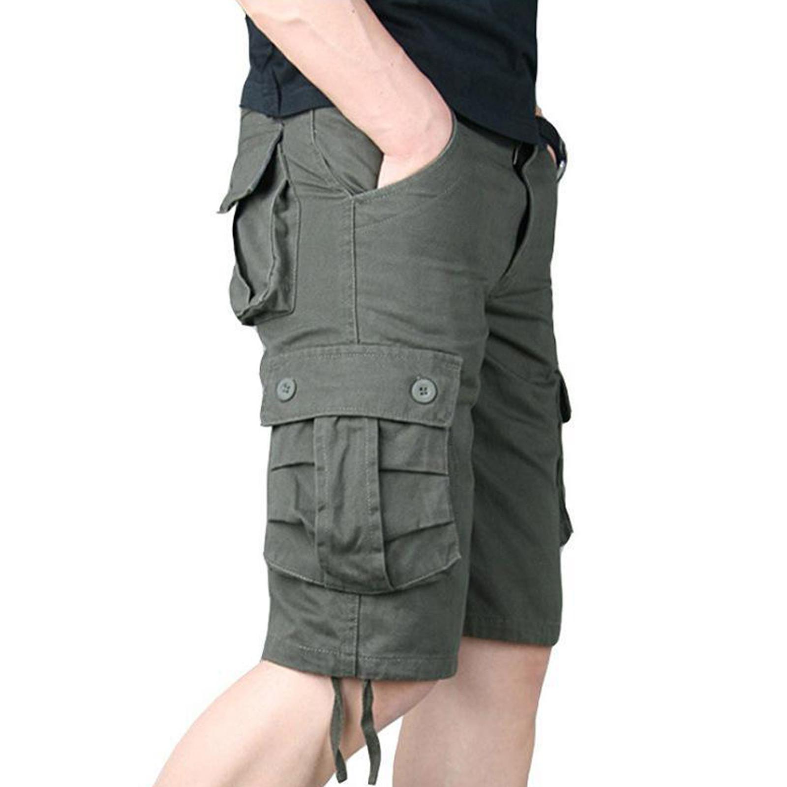 Мужские свободные повседневные брюки с несколькими карманами, однотонные шорты-карго 34
Мужские свободные повседневные брюки с несколькими карманами, однотонные шорты-карго 34