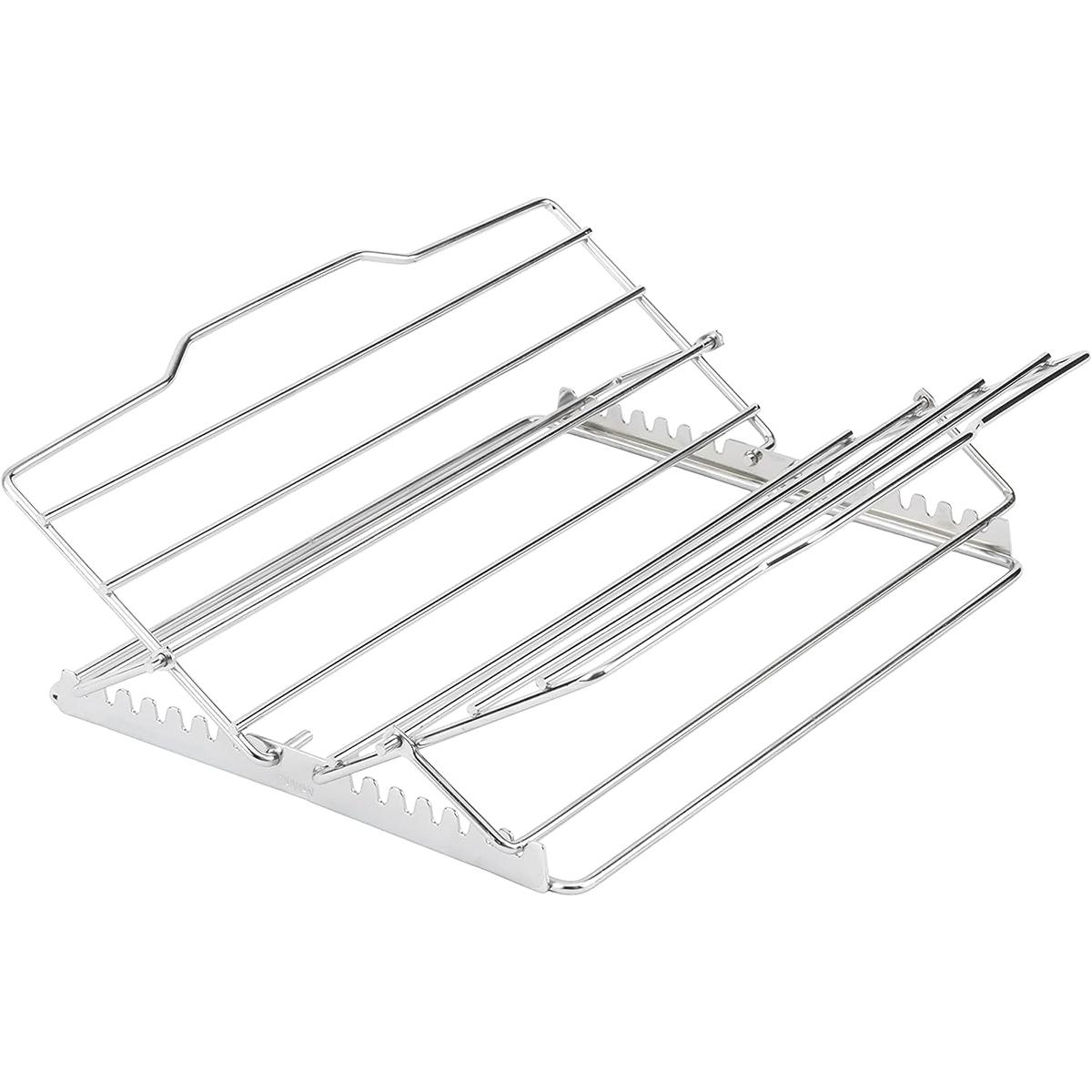 Регулируемая подставка для жарки курицы, складная подставка из нержавеющей стали для жарки индейки, подставка для ребрышек гриля, для жарки стейков, ребрышек, бекона CHINA серебряный
Регулируемая подставка для жарки курицы, складная подставка из нержавеющей стали для жарки индейки, подставка для ребрышек гриля, для жарки стейков, ребрышек, бекона CHINA серебряный