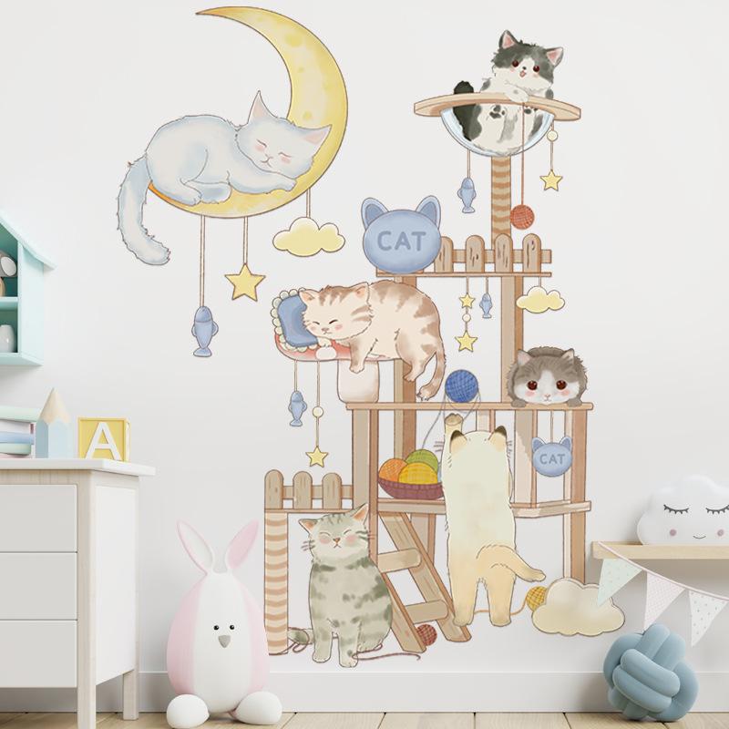 Wall decoration stickers ins style creative small fresh cat warm room bedroom wall layout wall stickers window stickers 60*90
Wall decoration stickers ins style creative small fresh cat warm room bedroom wall layout wall stickers window stickers 60*90