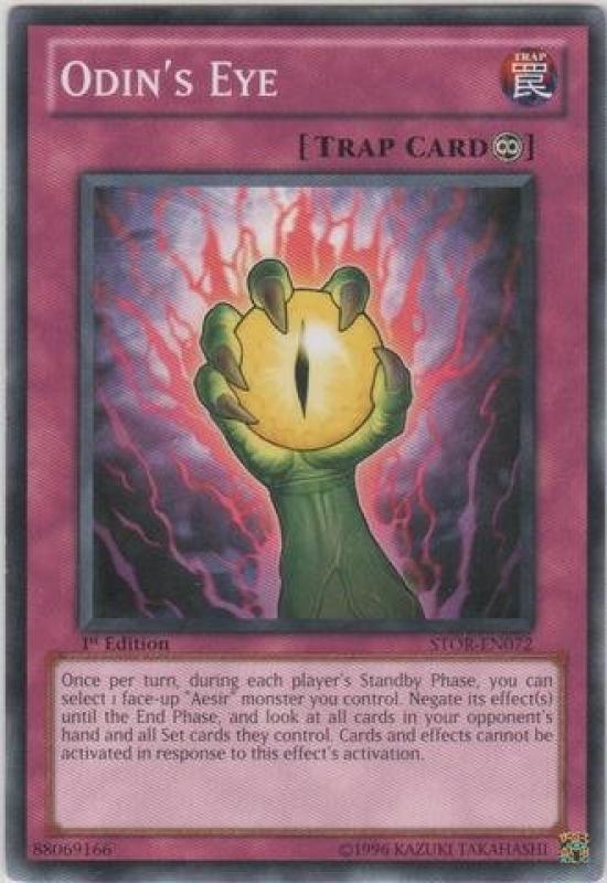 English Version Eye Storm of Ragnarok 1st Edition Common Yu-Gi-Oh! Odin s (STOR-EN072) - - -
English Version Eye Storm of Ragnarok 1st Edition Common Yu-Gi-Oh! Odin s (STOR-EN072) - - -